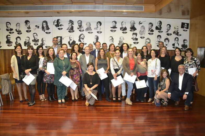 Los docentes premiados (Foto TA)